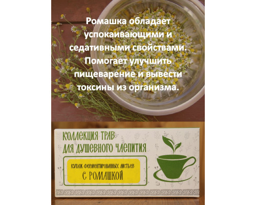 Коллекция трав для душевного чаепития с ромашкой